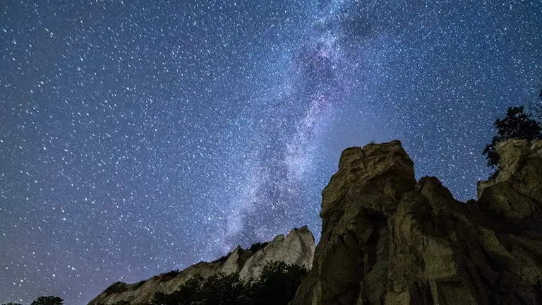 Nattehimmel med stjerner