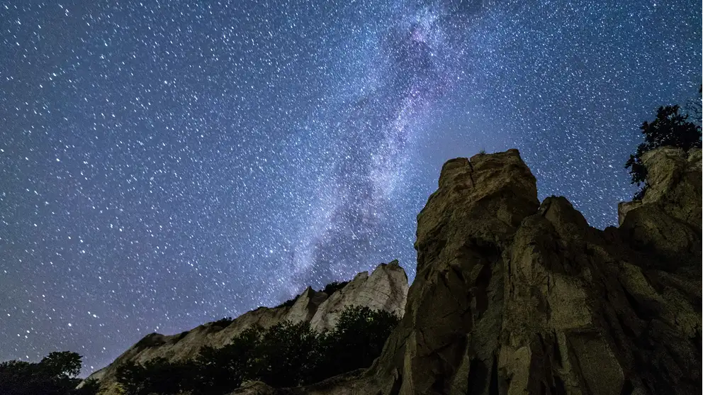 Nattehimmel med stjerner