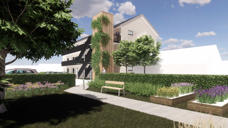 Visualisering af byggeri Valdemarsgade 96-100