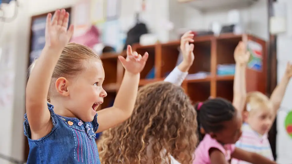 Glade børn i daginstitution