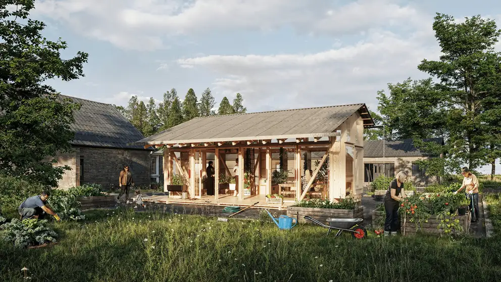 Projekttegning af Realdania-kampagne-hus