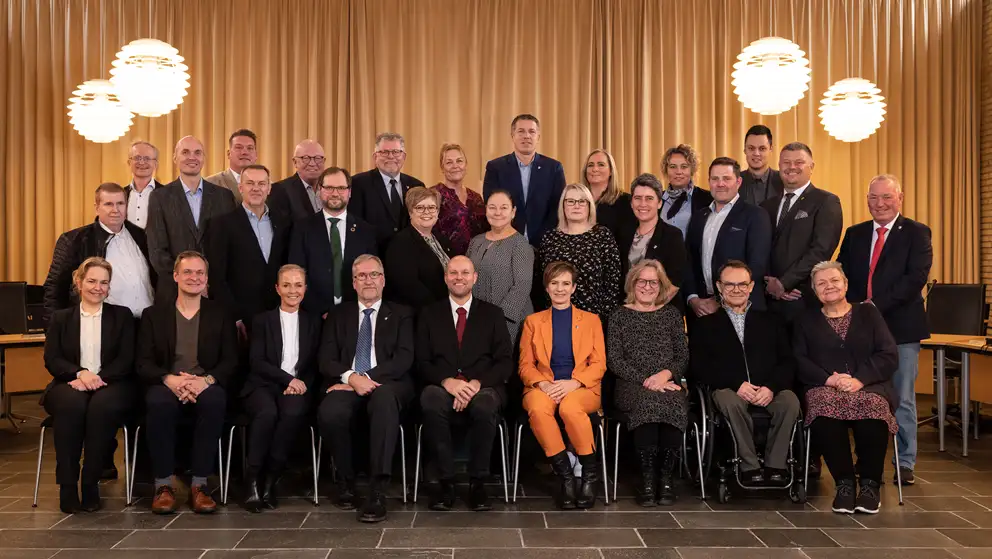 Gruppebillede af kommunalbestyrelsen i Vordingborg Kommune