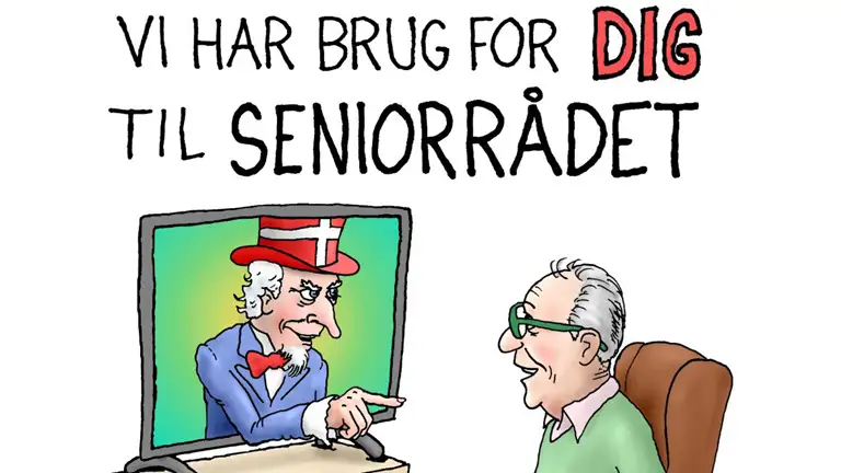grafik af senior