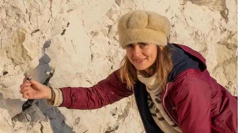 Billede af Eliza Jarl Estrup ved Møns Klint