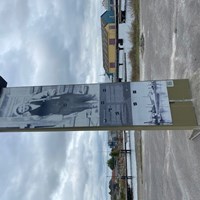 Foto af pylon i søndre havn i Køge